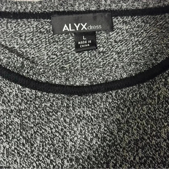 ALYX Soft Sweater Dress Gray and Black Size Large - Picture 4 of 6